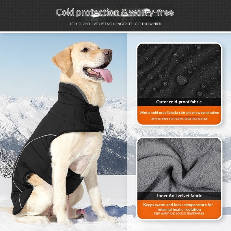 New Winter Pet Clothing Thickened Double-Layer Insulated Vest Jacket