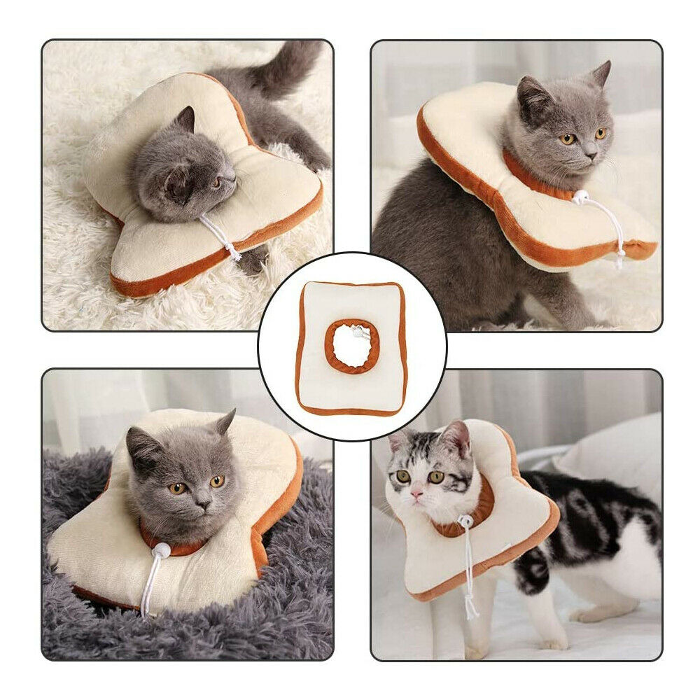 Adjustable Pet Neck Cone Recovery Pet Cat Recovery Collar Cat Soft Lemon Neck Cone Adjustable Pet E Collar After Surgery, Wound Healing For Kitten & Puppy